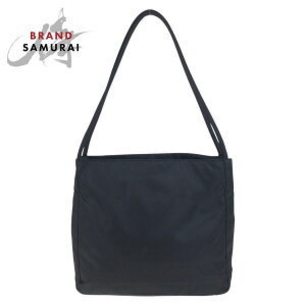 Prada Tessuto Triangular Shoulder Black Nylon Bag - image 1